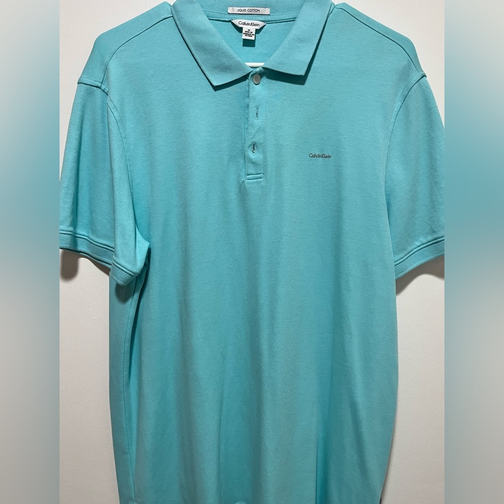 Calvin Klein Turquoise Polo Size M